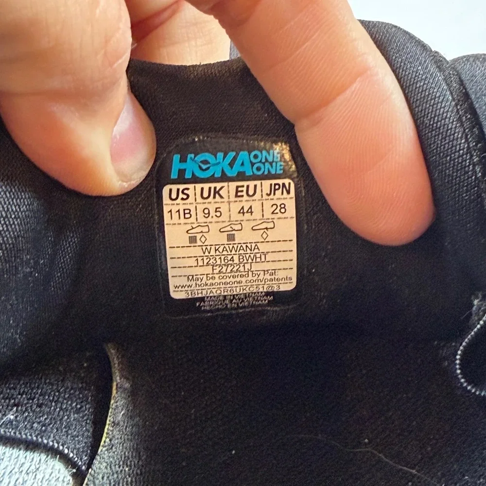 Hoka Kawana Women's 11 Running Shoes Black White 1123164 BWHT Sneaker